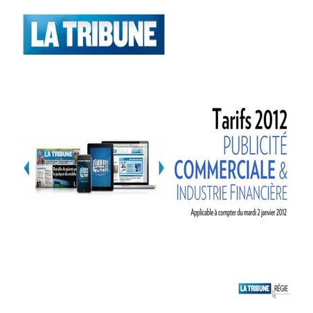 La Tribune Publicité Commerciale 2012