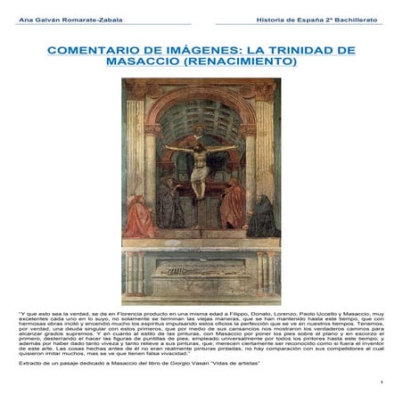 La trinidad de masaccio
