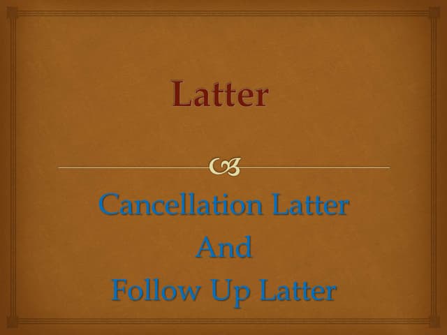 Latter Writting