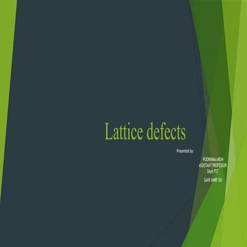 Lattice defects and its importance .pptx