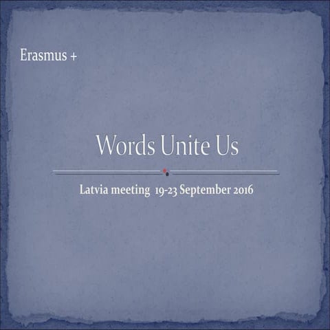 Words Unite Us