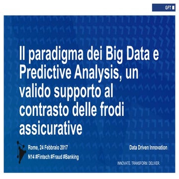 Il paradigma dei Big Data e Predictive Analysis, un valido supporto al contra...
