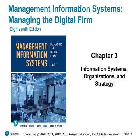 Chapter 3 information systems organizations and strategy | PDF