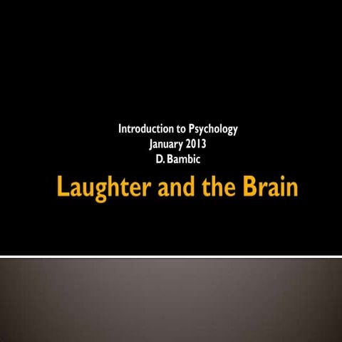 Laughter and the brain