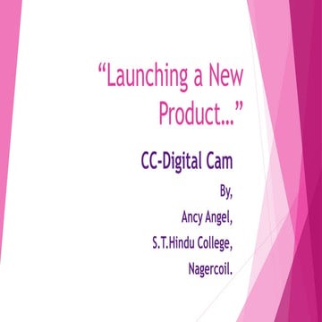 Launching a new product