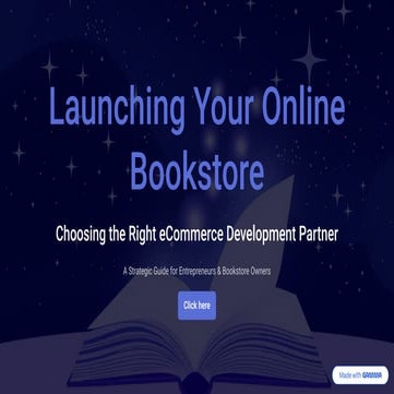 Launching your online bookstore: Choosing the right eCommerce development Com...