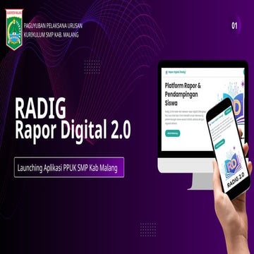 launching radig Dinas Pendidikan Kab. Malang | PPTX