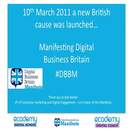 Digital Business Britain Manifesto - Penny Power