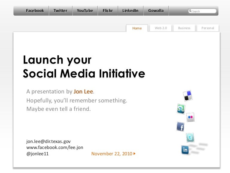 Launch Your Social Media Initiative