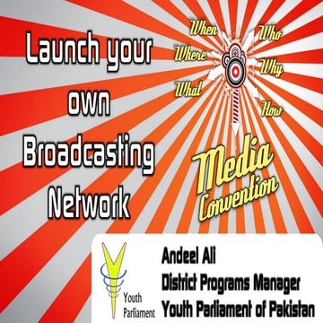 How to Launch your own web based broadcasting network!