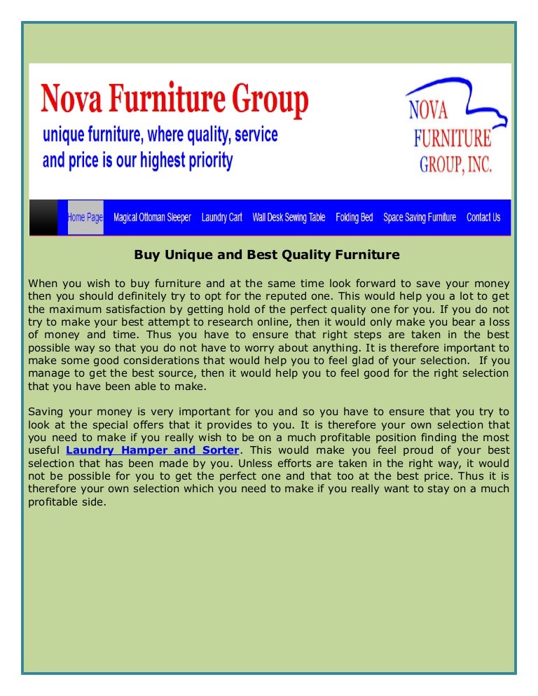 Buy Unique and Best Quality Furniture