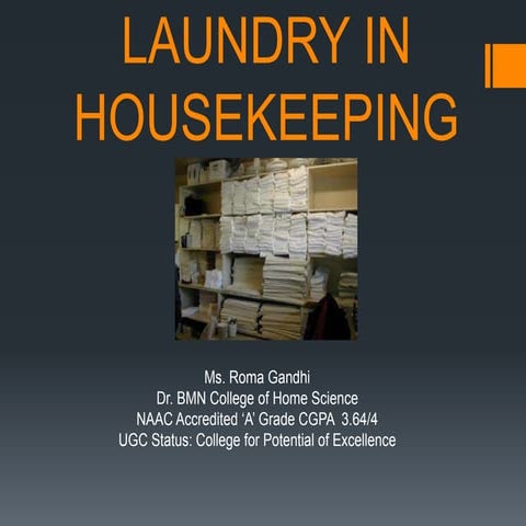 Laundry in housekeeping