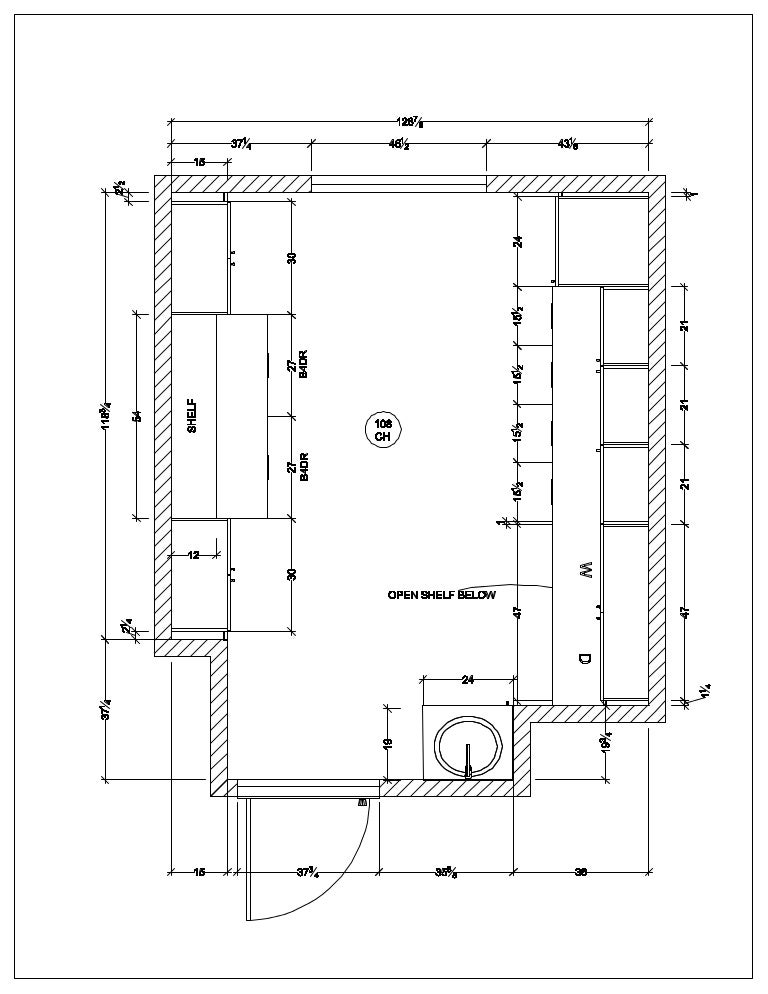 Laundry room floor plan