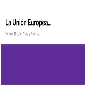 La unión europea