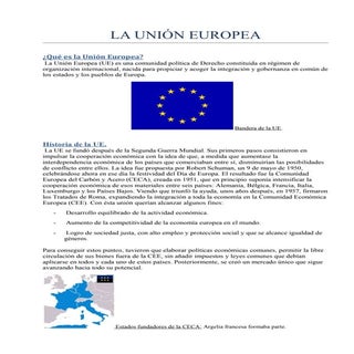 La Unión Europea  Diego Rosado