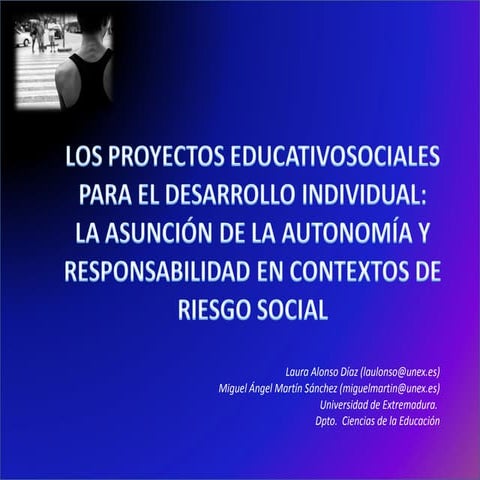 (65) Los proyectos educativosociales para el desarrollo individual: La asunci...