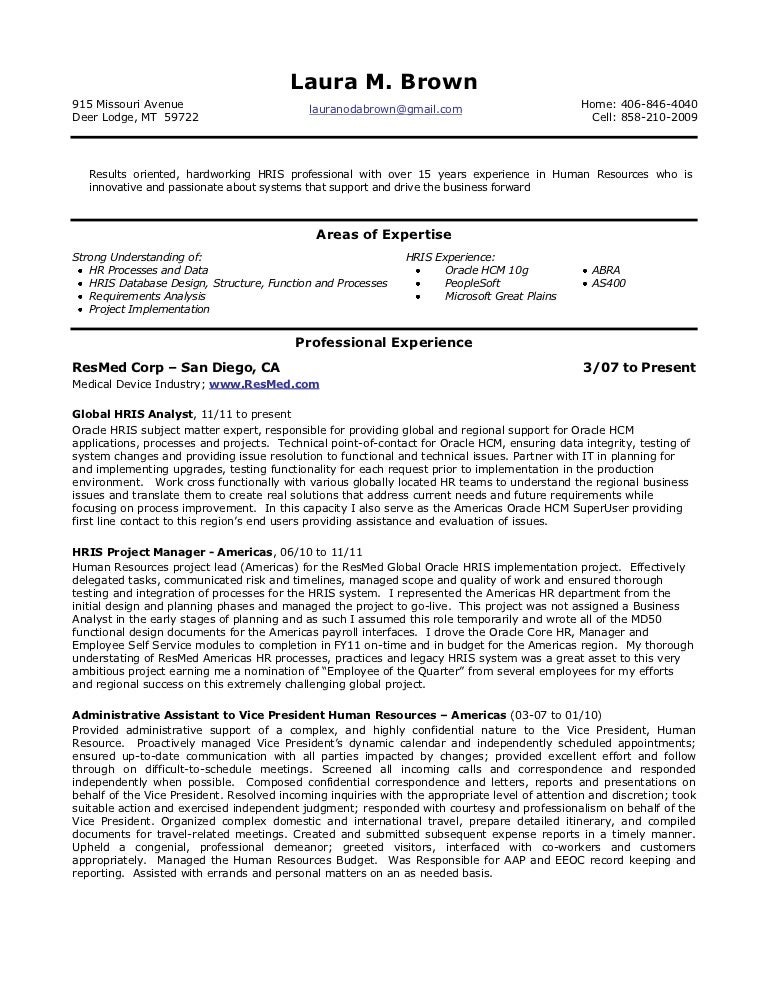 hris analyst resume hris analyst resume