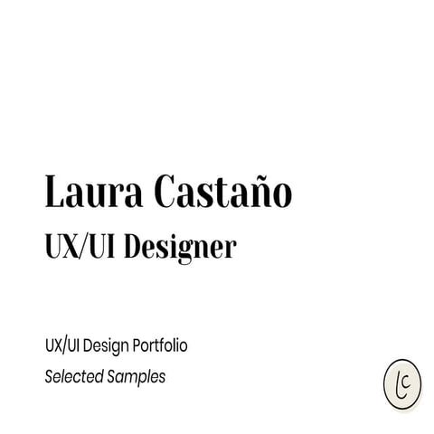 Laura Castaño UX/UI Portfolio