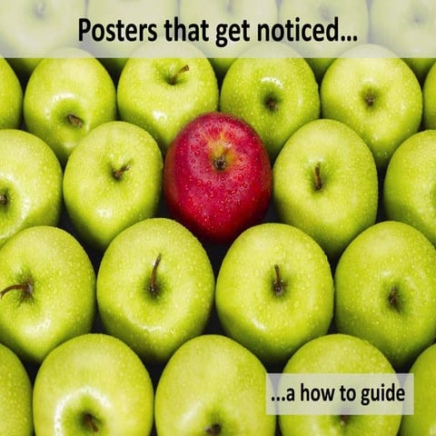 Posters that get noticed: A how to guide by Laura Connaughton