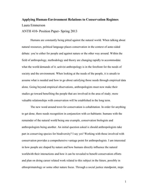 Laura emmerson  position paper