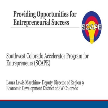 Southwest Colorado Accelerator Program for Entrepreneurs