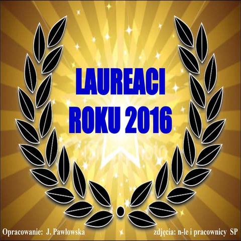 Laureaci 2016
