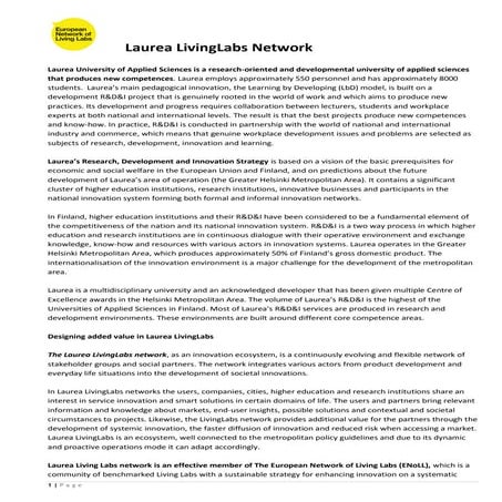 Laurea Living Labs 