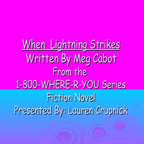 Lauren C. -When Lightning Strikes