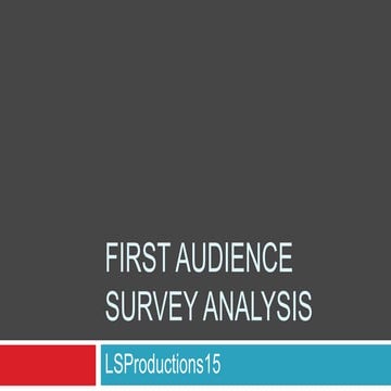 Audience survey analysis