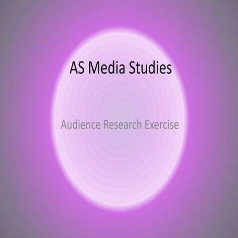 Lauren bateman audience research powerpoint