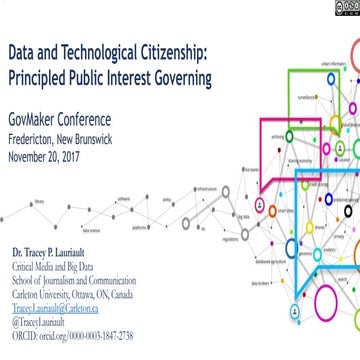 Data and Technological Citizenship: Principled Public Interest Governing