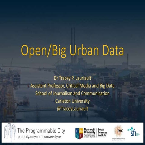 Programmable City Open/Big Urban Data