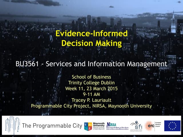 Evidence-Informed Decision Making