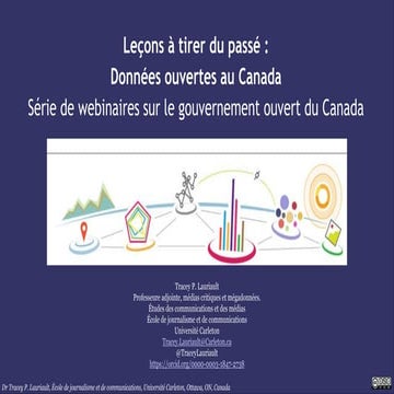 Leçons à tirer du passé : Données ouvertes au Canada