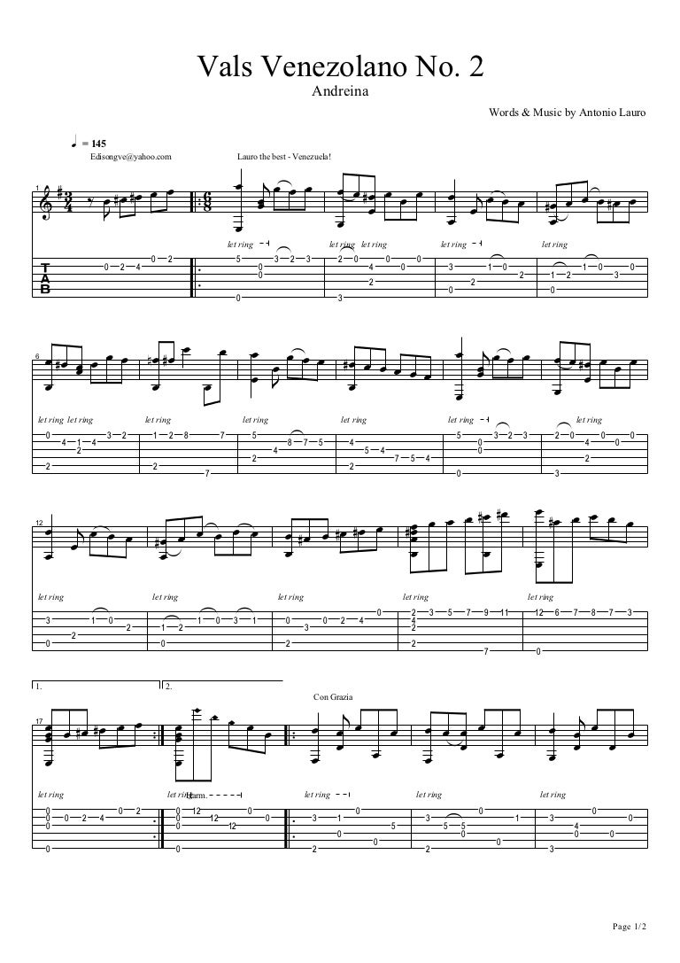 Lauro Antonio Andreina Vals No 2 See what antonio val (antonioval2192) has discovered on pinterest, the world's biggest collection of ideas. lauro antonio andreina vals no 2