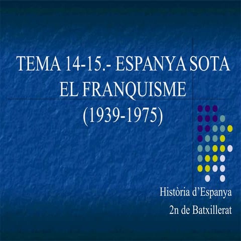 L'autarquia franquista