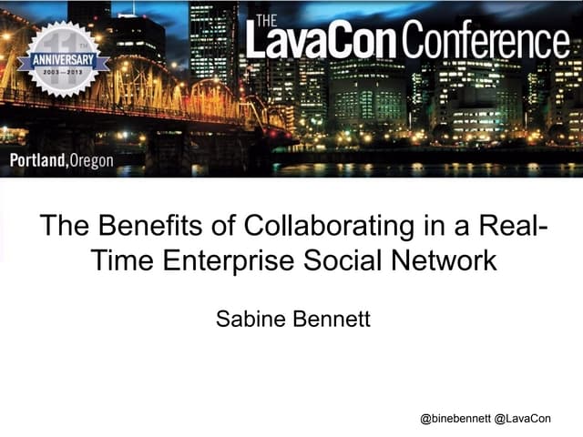 The Benefits of Collaborating in a Real-Time Enterprise Social Network