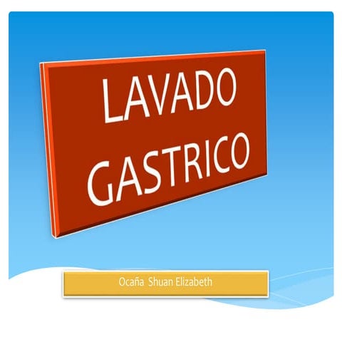 Lavado gastrico