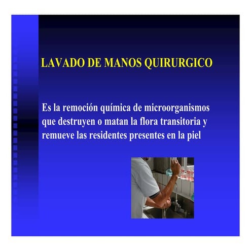 Lavado manos quirurgico