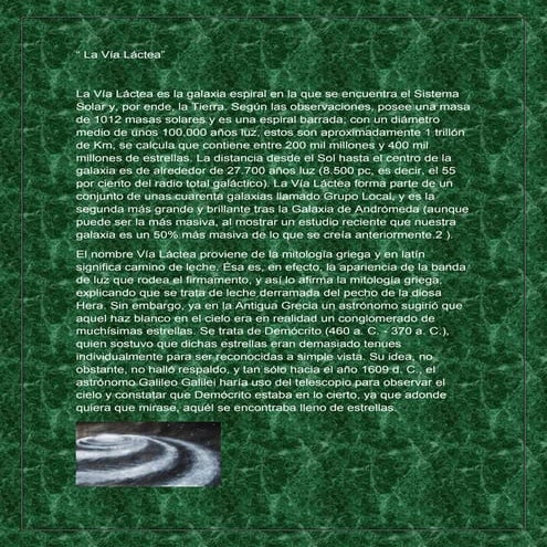 La vía láctea