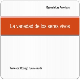 La variedad de los seres vivos