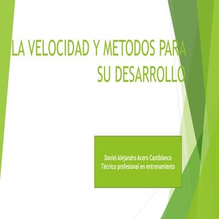 La velocidad, tipos y metodos para ...