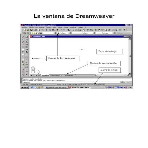La ventana de dreamweaver new