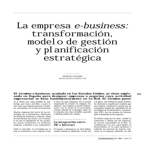 La verdad del e business