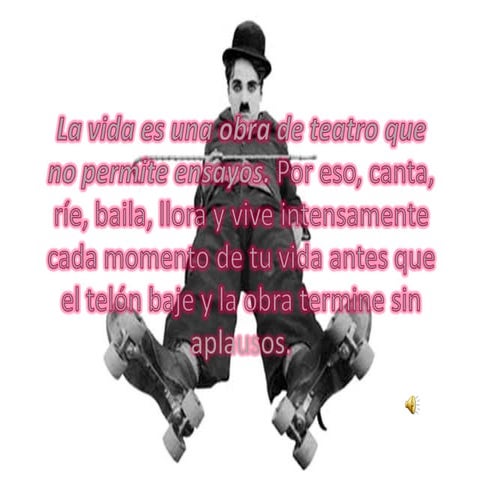 La Vida Es Una Obra De Teatro (Charles Chaplin) | PPT