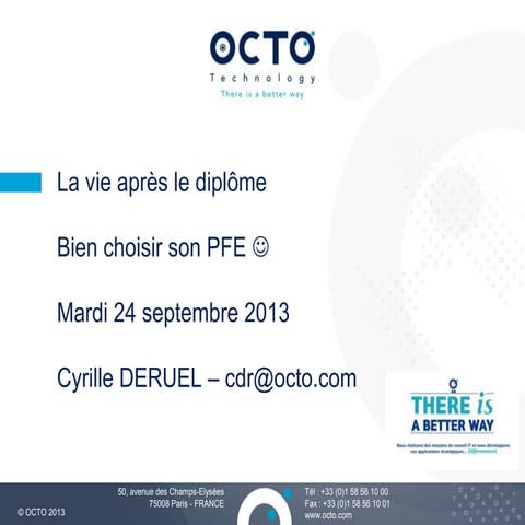 La vie après le diplôme UTC -24 septembre 2013