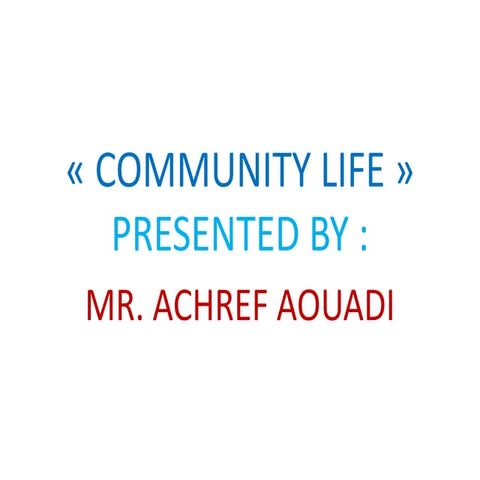 La Vie Associative | PPTX