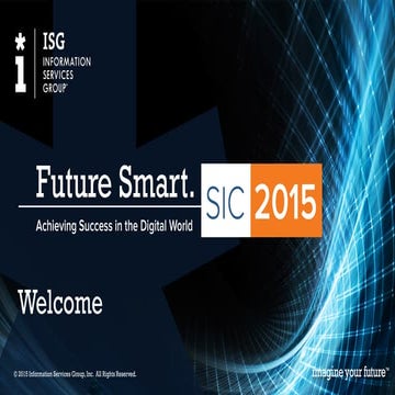 SIC 2015 Welcome