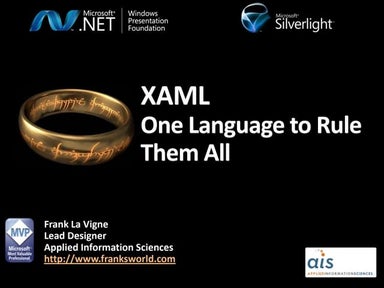 XAML: One Language to Rule Them All