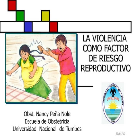 La Violencia Como Factor De Riesgo Reproductivo